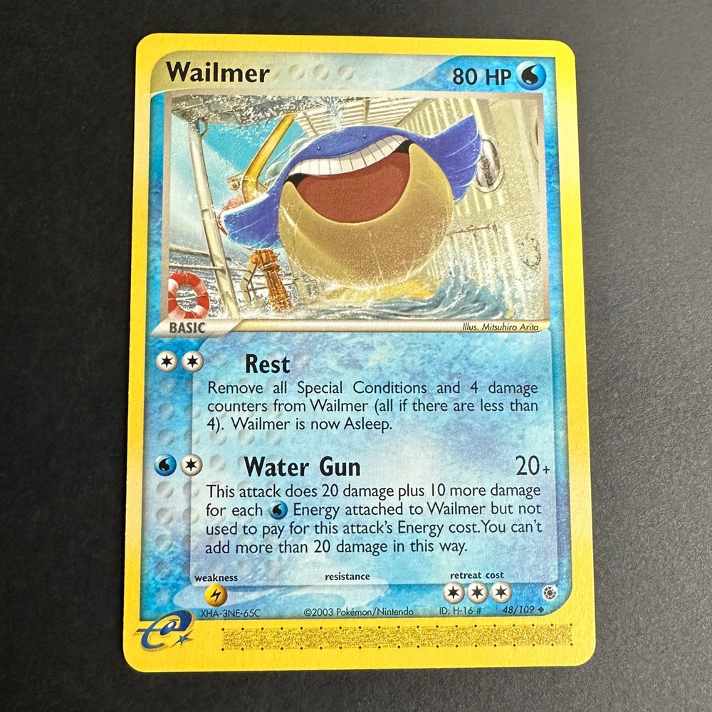 Pokemon TCG Wailmer EX Ruby and Sapphire 48/109 Uncommon Near Mint